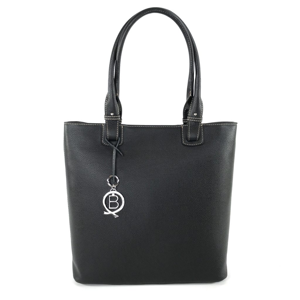 UPPER EAST by BONDBERY® | Shopper aus Leder, schwarz | Foto 01