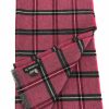 Karierter Schal in Himbeer-Rot aus der Bondbery Cashmere Collection