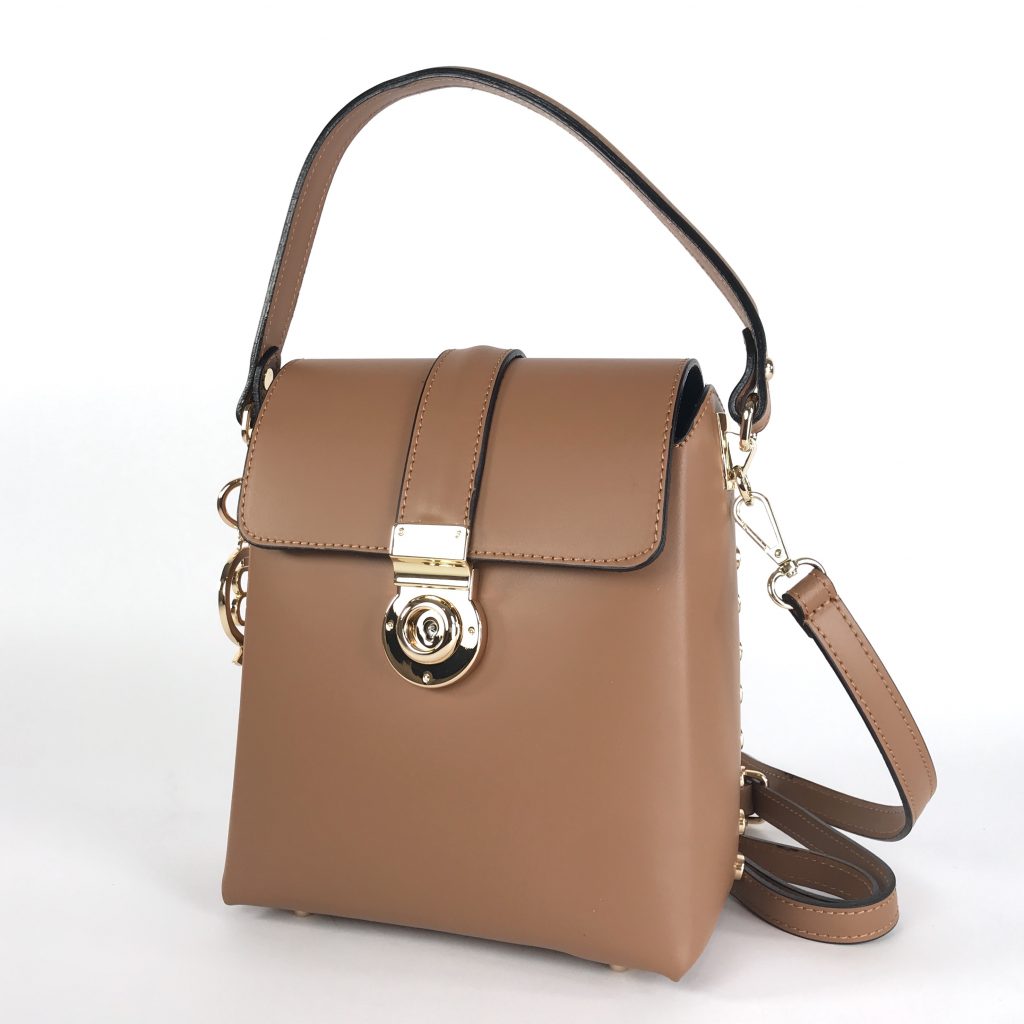 NAOMI by BONDBERY® | Handtasche aus Leder in Cognac | Foto 04