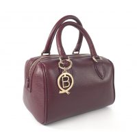 BECKY by BONDBERY® | Handtasche aus Leder in Bordeaux M | Foto 02