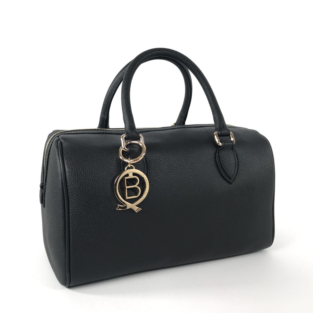 BECKY by BONDBERY® | Handtasche aus Leder in Schwarz L | Foto 02