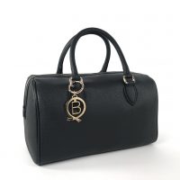 BECKY by BONDBERY® | Handtasche aus Leder in Schwarz L | Foto 02