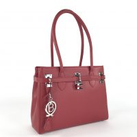 JACKIE by Bondbery | Handtasche aus Leder - Granatrot