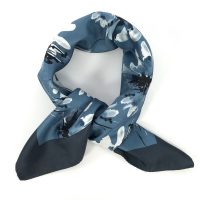 Seidentuch FLEUR | Carré 60 - Regatta-Blue