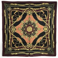 Seidentuch PRECIOUS SECRET | Carré 90 - Multicolor Bordeaux